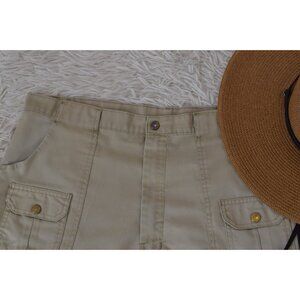 Worrrn Vintage 70s Sears Active Wear‎ Khaki Shorts | 36 waist